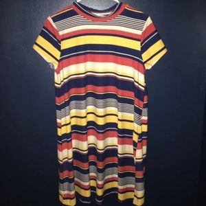 Multi-Colored Tunic Dress